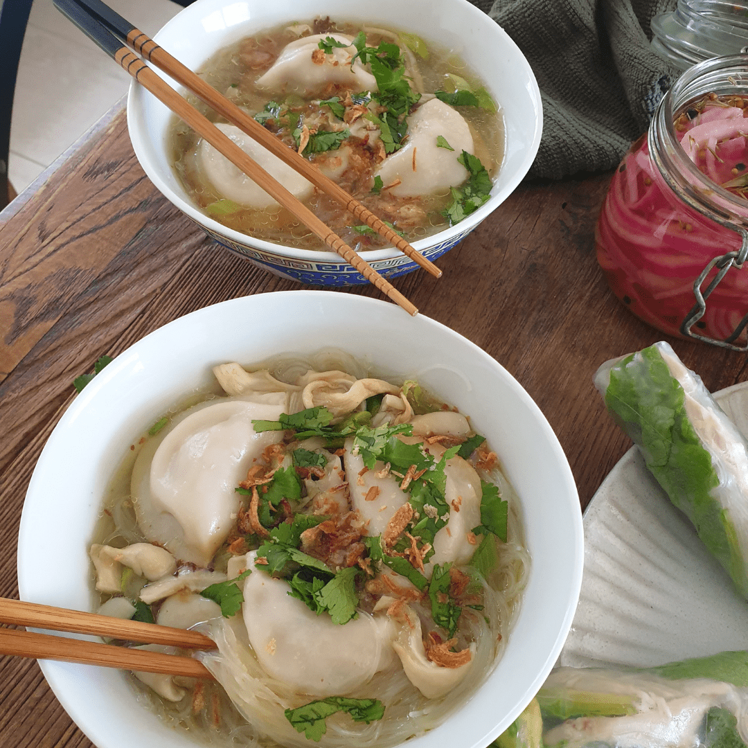 Asian oyster mushroom and ginger soup recipe