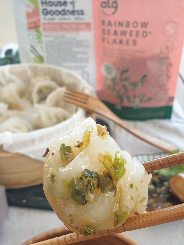crystal dumplings with rainbow Seaweed Flakes 20g